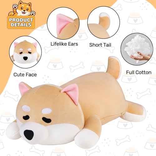 Image of Dog Heating Pad for Period Cramps Menstrual Pain Relief, Portable Electric Heat Pads USB Powered, Cute Stuff Shiba Inu Plush Stuffed Animals, Funny Gifts for Women Teen Girls Christmas Birthday Easter