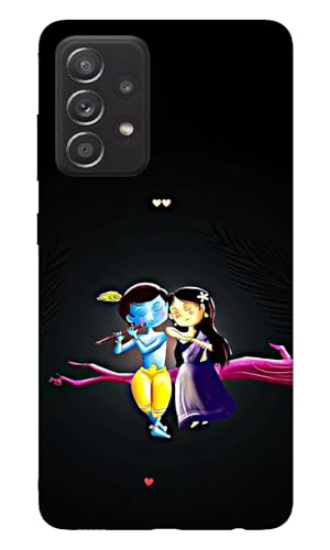Image of 3D Premium Printed ''Radhe''-''Krishna'' Mobile Back Cover & Case Designer for Samsung Galaxy A52s