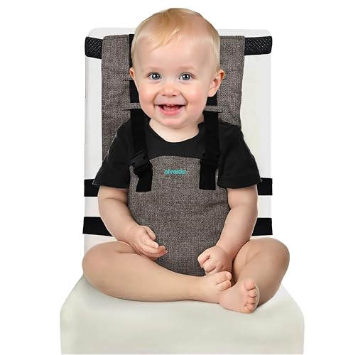 Reise Hochstuhl Baby Tragbare Sitzhilfe & Booster Seat mit Sicherheitsgurt...