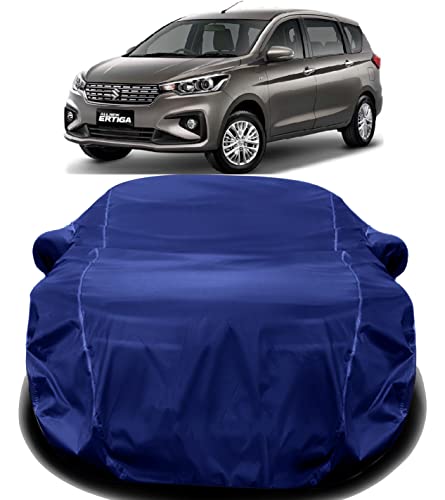 Image of AUCTIMO Old Ertiga Car Cover Waterproof /with Triple Stitched Fully Elastic Ultra Surface Body Protection (Navy Look)