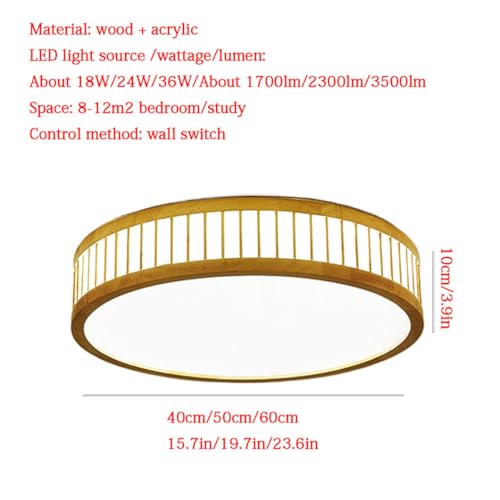 Plafonnier LED bois minimaliste et acrylique haute qualité épurée