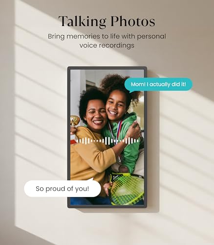 Image of Cozyla Frame: 32 inch WiFi Digital Picture Frame with Large Display - No Subscription & Unlimited Storage, Support Long Video, Electronic Photo Frame for Gift, Share via Google Photos, App, Email, Web