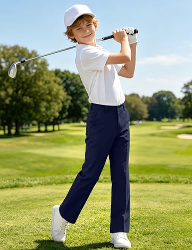 Image of Boys Dress Pants School Uniform Golf Pants for Boys Chino Pants