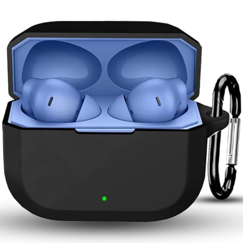 Image of ELOR Premium Silicone Case Cover Compatible with OnePlus Nord Buds 3r (Earbuds Not Included) (Carbon Black, OnePlus Nord Buds 3r)