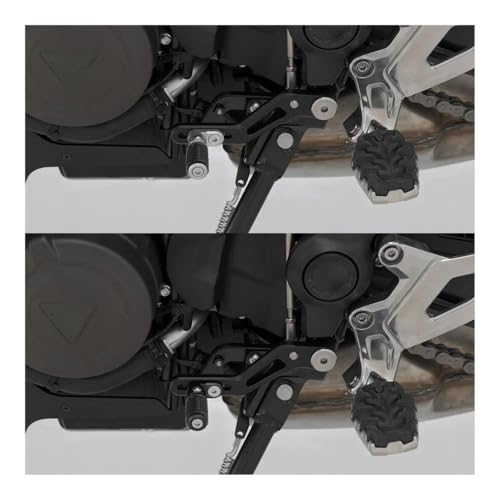 Levier vitesse moto Tiger 660 pliable pour éviter la casse lors des chutes à l'arrêt
