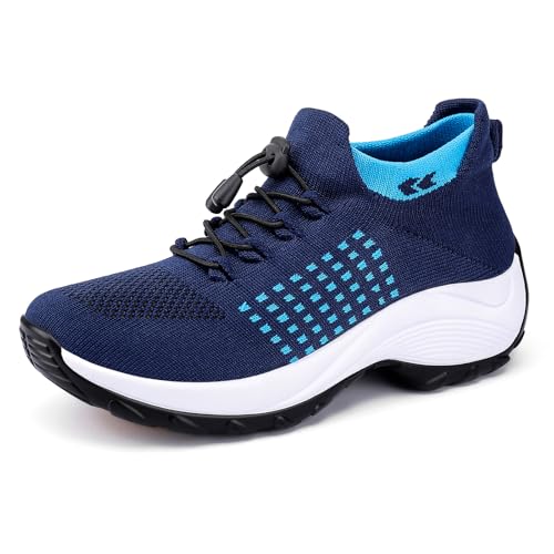 Lookyno Comfortable Breathable Women Walking Shoes Slip on Trainers Women's Orthopedic Casual Ladies...