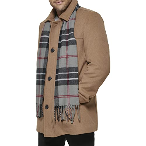 DOCKERS Mens Weston Wool Blend Coat With Scarf (Regular and Big & Tall)3