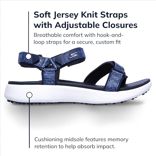 Image of Skechers Women's 600 Spikeless Golf Sandals Shoe