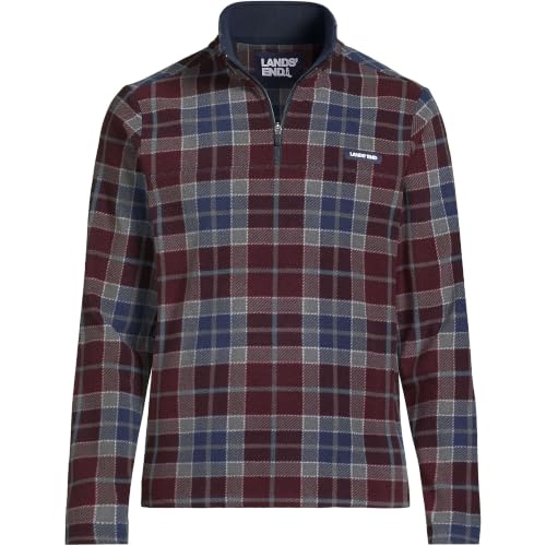 Image of Lands' End Men's Anyweather Fleece Quarter Zip Pullover