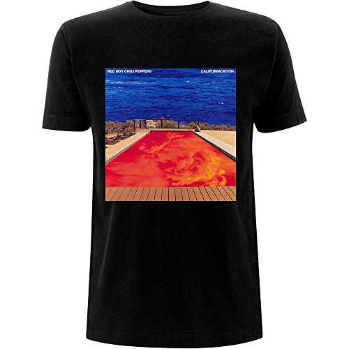 Red Hot Chili Peppers Californication T-Shirt Manches Courtes Noir L - Les Beatles, Paul McCartney, John Lennon, RIngo Starr, George Harrison Red Hot Chili Peppers Californication T-Shirt Manches Courtes Noir L