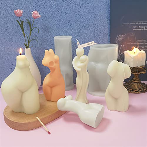 TROYSINC Körper Kerzen silikonformen,3D-Mutter-Liebe-Körperform,Abstrakt DIY Körper Art Kerzenform,DIY Handgemachte… - Image 8
