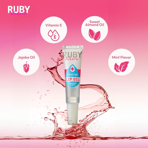 Ruby Kisses Hydrating Lip Gloss Clear Hydrating Lip Gloss (3 PACK) - Image 3