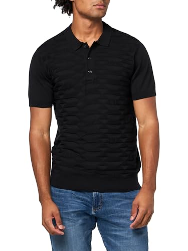 Pull en tricot homme manches courtes vêtement ajusté mode col Henley