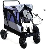 Langlebig und komfortabel große Nylon-Mesh-Fenster können Sie den Hund Blickfeld sehen, eine gute Luftzirkulation zu gewährleisten und fördern die Kommunikation zwischen Ihnen und Ihrem Hund. Der Reißverschluss Klappe erleichtert Hunde in und aus zu bekommen.