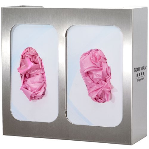BOWMAN - Glove Box Dispenser - Double with Divider 15.87"W x 10.03"H x 3.81"D