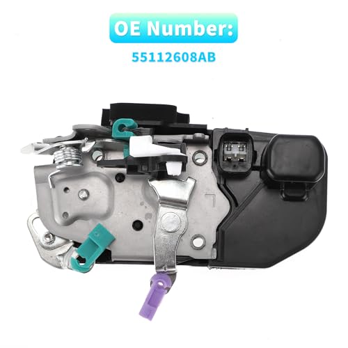 Image of X AUTOHAUX 1 Pcs Front Left Power Door Lock Actuator Motor Plastic,Metal Door Latch Actuator Assembly No.55112608AB for Dodge Dakota 2005-2010 Black