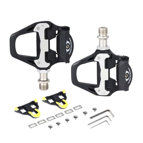 Pedales de bicicleta con pedales de clic CNC para bicicleta de carretera, pedales universales compatibles con plataforma SPD SL (SPD-SL)