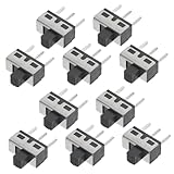 KOMBIUDA 20 Stück Pin Kippschalter mit Erhöhtem Knopf Robustes Design Einfacher Schaltmechanismus für Audio Niederspannungsgeräte Vielseitig Einsetzbar für Elektronikprojekte