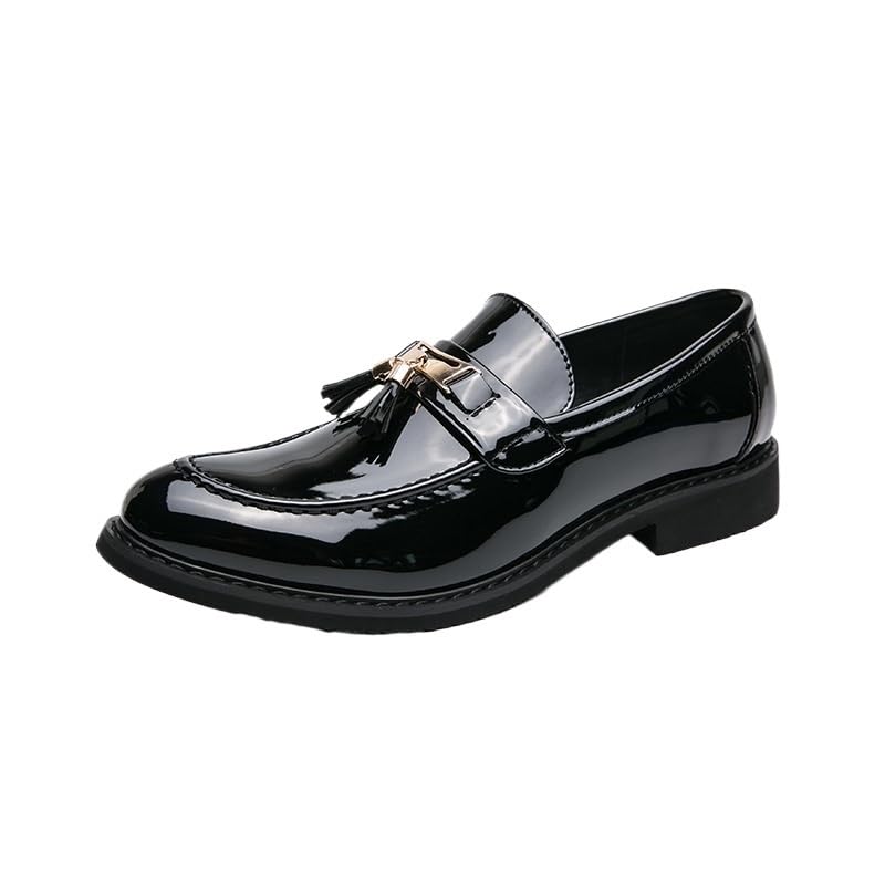 Slip-on Loafers Pointed Toe Shock-Absorbing Men Wear Genuine Leather Slip On