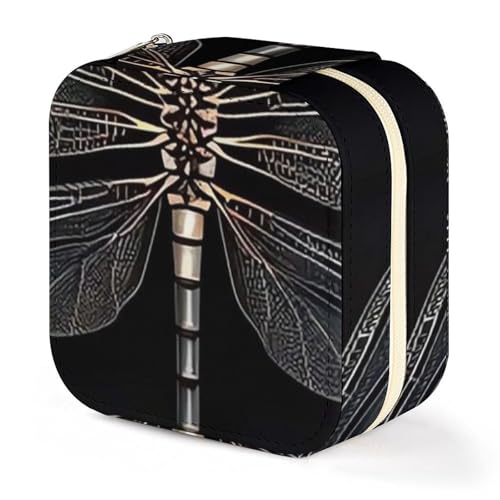 Boîte à bijoux de voyage libellule noire pour vos déplacements - 8