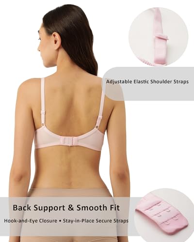 Image of LEADING LADY Women's Printed & Solid Lightly Padded T-Shirt Bra