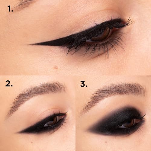 NABLA Cupid’s Arrow Longwear Stylo, Black | Langanhaltender und hochpigmentierter Stylus-Stift | vielseitig verwendbarer Liner, Lidschatten oder Lippenstift, cremige und komfortable Textur für ein