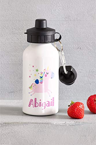 Personalised Pink Unicorn Water Bottle