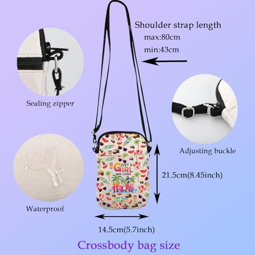 XYANFA Hawaii Crossbody Bag Hawaii Lover Gift Hawaii Souvenirs Gift Hawaii Trip Vocation Travel Purse Bag2