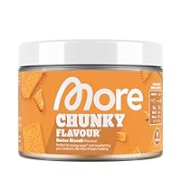 MORE Chunky Flavour, Butterkeks, 150 g, vegan, Geschmackspulver zum Süßen, ohne viel Zucker und Kalorien, mit Inulin und Laktase - made in Germany