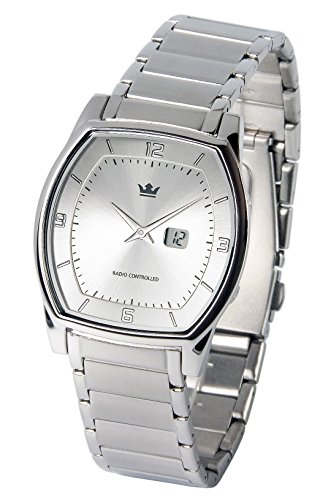 Preisvergleich Produktbild MARQUIS Herren Funkuhr, Gehäuse und Armband aus Edelstahl, Faltschließe 964.5105