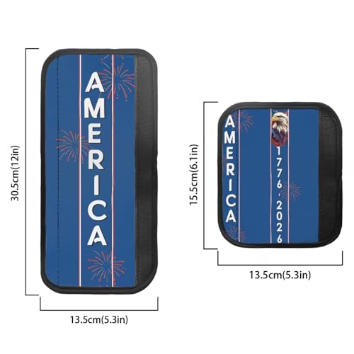 Image of 250 Years of America Refrigerator Door Handle Covers Set of 6 Electric Appliance Handle Covers Anti-Slip Fridge Gloves Heat Proof Microwave Novelty 4th of July Kitchen Decoration