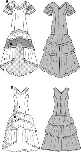 Patron De Costume Carnaval Burda 5806 - Style Gitane/flamenco Tailles 34 à 42 - Neuf