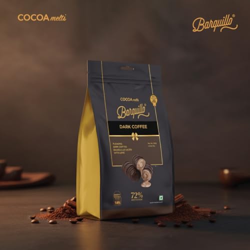 Image of Barquillo Premium Dark Coffee Cream Filled Wafer Rolls - 5 Pcs (100 gm) | 72% Cocoa| Dubai couverture taste | Crunchy & Delicious Chocolate Treat for Gifting, Festive & Celebrations