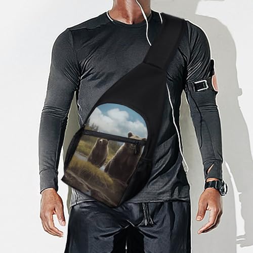 Bolso bandolera ligero de poliéster para senderismo miniatura 7