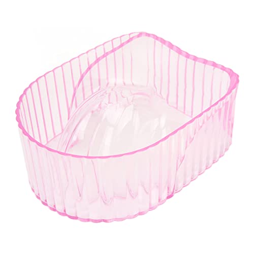 Hand Soaking Bowl, ANGGREK Acrylic Nail Soak Off Bowl Nail Remover Bowl for Soften Dead Skin Clean Remover Gel Polish Nail Manicure Wash Soaker Tray for Beauty Salon (Transparent )