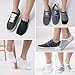 Horuru Low Cut Ankle Socks for Men - Invisible Non Slip Cotton Socks for Loafers - Size 9-11/10-13