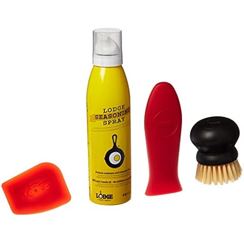 Lodge Seasoned Cast Iron Care Kit, 6 Ounce Cover