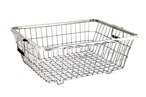 Image of Dianey Divine Stainless Steel Dish Drainer Basket for Kitchen /Dish Drying Stand /Plate Rack /Bartan Basket (48X37X 20 cm)