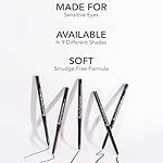 VASANTI Kajal Waterline Eyeliner Pencil (Intense Black) - Safe for Sensitive Eyes - Long lasting, Blendable & Vegan Eyeliner - Water resisitant & Smudge proof, Dermatologist & Ophthalmologist Approved - Image 2