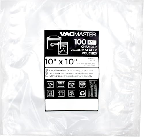 VacMaster 10×10 3 mil Chamber Vacuum Bags BPA-Free – 100pc