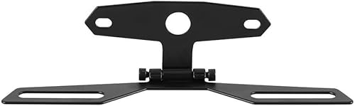 Miniatura 6 de Soporte para placa de motocicleta, soporte de placa de matrícula de motocicleta, placa abatible ajustable para motocicleta, soporte de soporte de