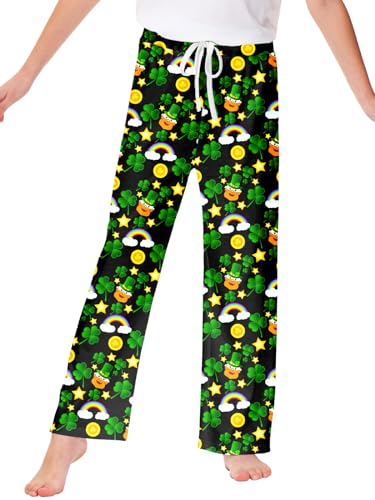 Image of Remimi Girl Boy Plaid Pants Drawstring Summer Casual Loose Bottoms 5-14 Years
