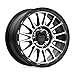 KM542 IMPACT 17x8.5, Bolt Pattern: 5x5/, Offset: 0, SATIN BLACK MACHINED, set of 1