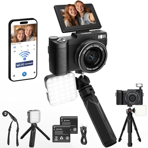 5K Vlogging Camera with WiFi 64MP 4K Digital...