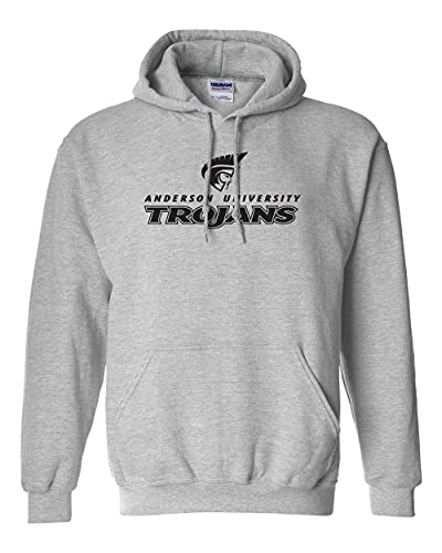 CreateMyTee | Anderson University Trojans Stacked Hooded Sweatshirt