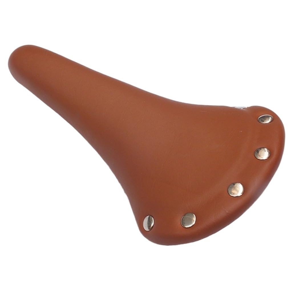 VFdthR Bike Seat Vintage Rivet Bike Saddle Cushion Bicycles Shock Absorber Seat Spare Parts(Brown)