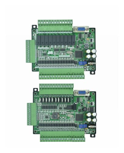 PLC FX3U-24MT placa de control industrial con carcasa y RTC