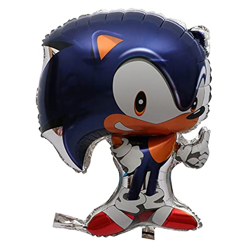 WWWL Globos Conjunto Grandes Globos de lámina Sonic Kid Cumpleaños Decoración de Baby Shower Inflable Globos Niños Favoritos Regalos Cover
