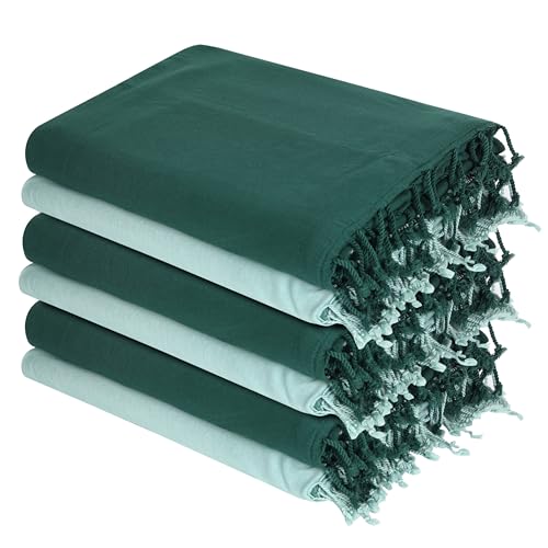 Image of Organix 6 Pack 100% Cotton Turkish Fouta Beach Towel, 36x72 inches, Sand Free Quick Dry Swim Towel, Extra Large Light Travel Towel for Adults, Soft Durable Absorbent - Multicolor