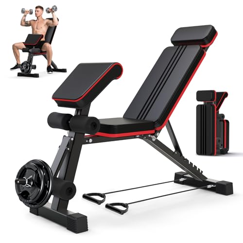 SOFTHOM Klappbar Hantelbank Multifunktionale 8-in-1 Fitness Bank 400KG Last Krafttraining Bänke Trainingsbank Verstellbare für Home Gym, Ganzkörpertraining, Römischer Stuhl Hantelbank, Rückentrainer SOFTHOM Klappbar Hantelbank Multifunktionale 8-in-1 Fitness Bank 400KG Last Krafttraining Bänke Trainingsbank Verstellbare für Home Gym, Ganzkörpertraining, Römischer Stuhl Hantelbank, Rückentrainer